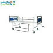 تخت بیمار یک شکن کفی فلزی بدون تنظیم ارتفاع - تصویر 3
